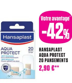 Offre: Hansaplast Aqua Protect 20 Pansements