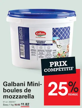 Offre: Galbani Mini-boules de mozzarella
