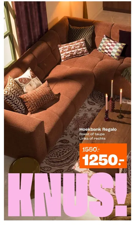 Aanbieding: Hoekbank Regalo