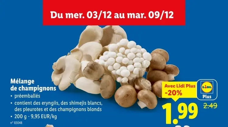 Offre: Mélange de champignons