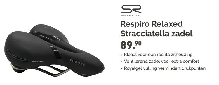 Aanbieding: Respiro Relaxed Stracciatella zadel