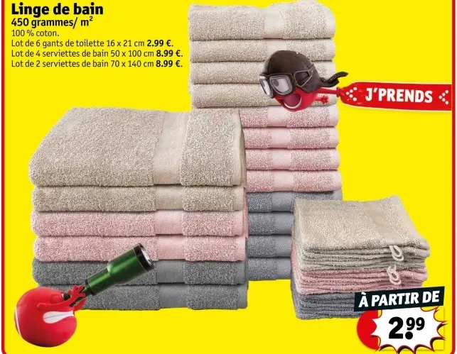Offre: Linge de bain