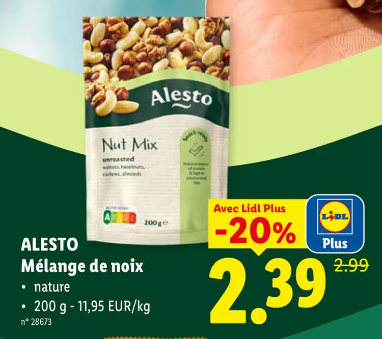 Offre: Mélange de noix
