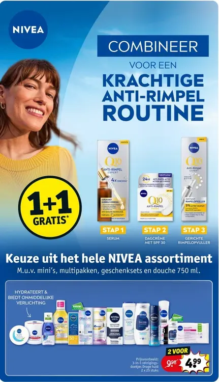 Aanbieding: Nivea 1+1 gratis