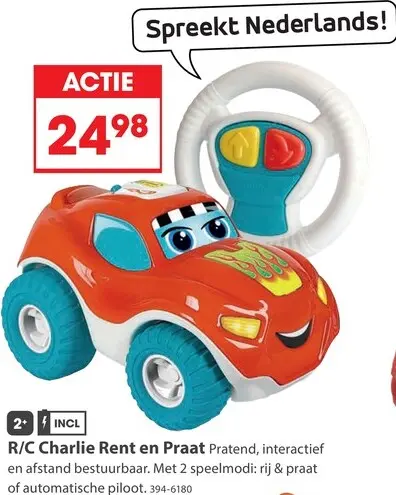 Aanbieding: R/C Charlie Rent en Praat