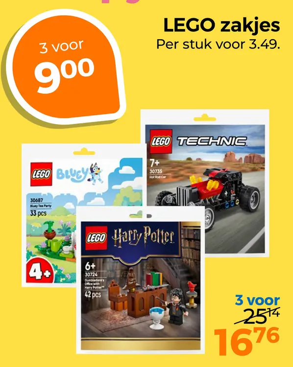 Aanbieding: LEGO zakjes