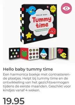 Aanbieding: Hello baby tummy time