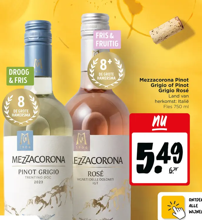 Aanbieding: Mezzacorona Pinot Grigio of Pinot Grigio Rosé