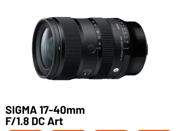 Offre: 17-40mm F/1.8 DC Art