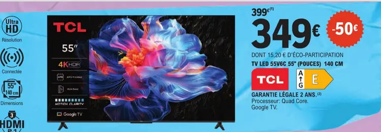 Aanbieding: Tv led 55v6c