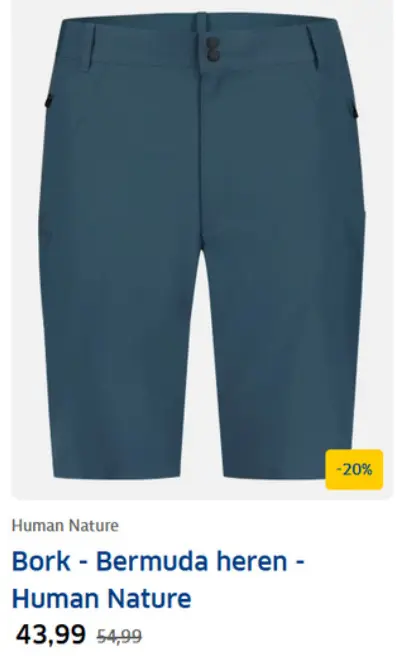 Aanbieding: Bork - Bermuda heren