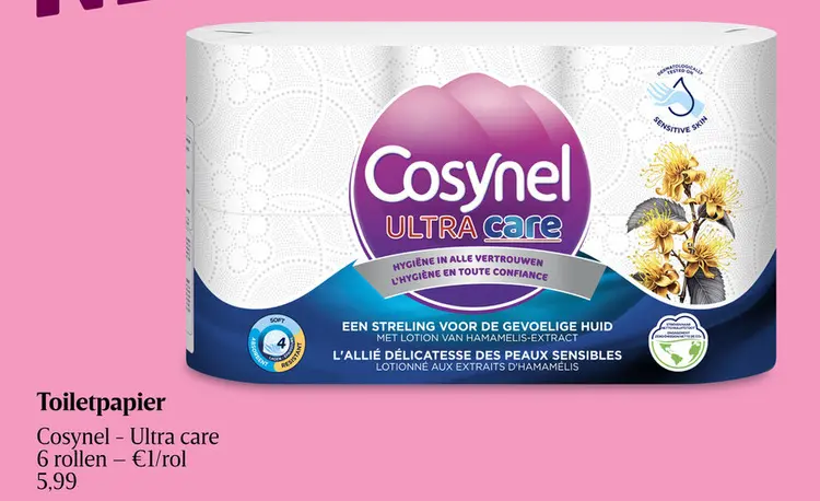 Promotie: Toiletpapier Cosynel - Ultra care