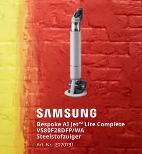 Promotie: Bespoke AI Jet™ Lite Complete VS80F28DFP/WA Steelzuiger