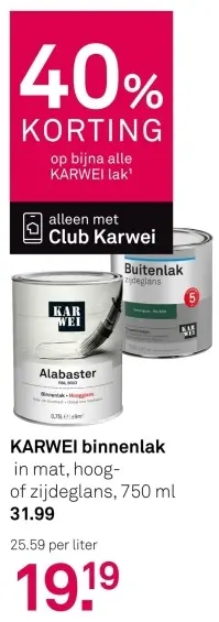 Aanbieding: Binnenlak