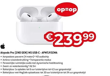 Aanbieding: Airpods Pro (2ND GEN) MS USB-C - APMTJV3ZMA