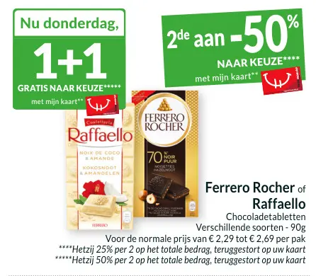 Promotie: Chocoladetabletten