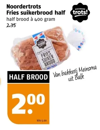 Aanbieding: Fries suikerbrood