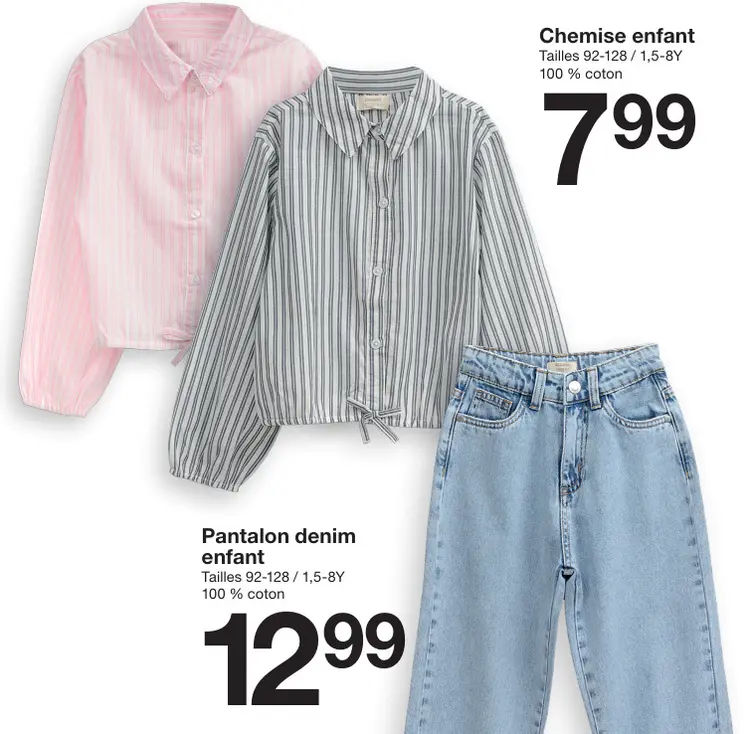 Offre: Chemise / pantalon denim enfant