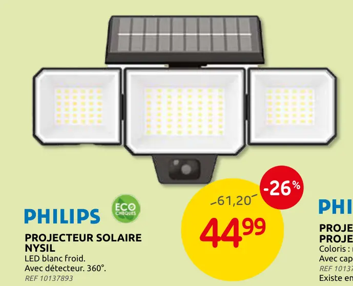 Offre: Projecteur solaire nysil