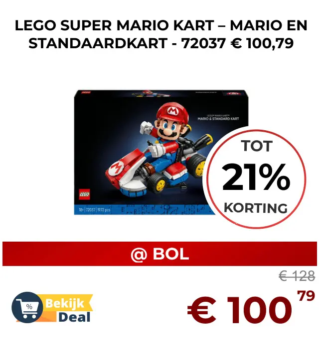 Aanbieding: Lego super mario kart – mario en standaardkart