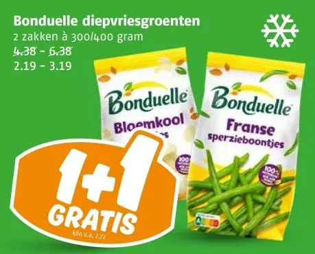 Aanbieding: diepvriesgroenten