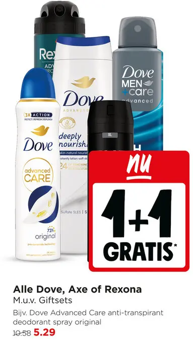 Aanbieding: Alle Dove, Axe of Rexona