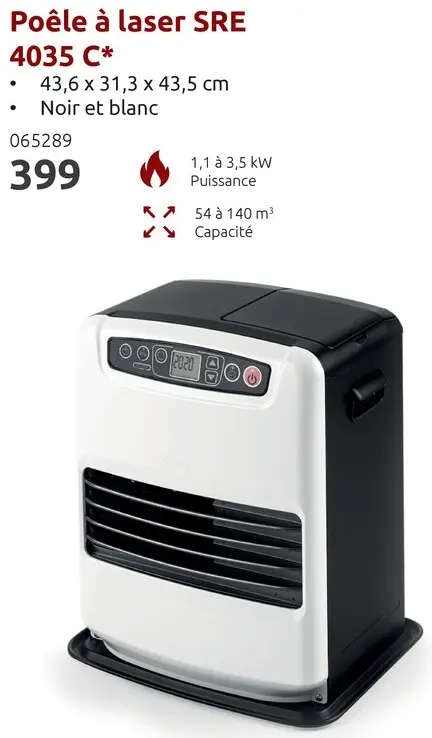 Offre: Poêle à laser SRE 4035 C*