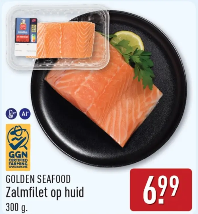 Aanbieding: Zalmfilet op huid