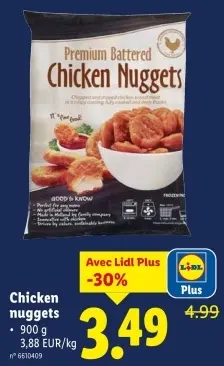 Offre: Chicken nuggets