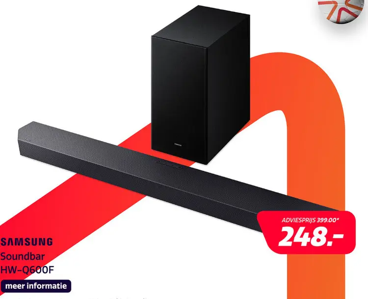 Aanbieding: Samsung Cinematic Soundbar HW-Q600F 2025