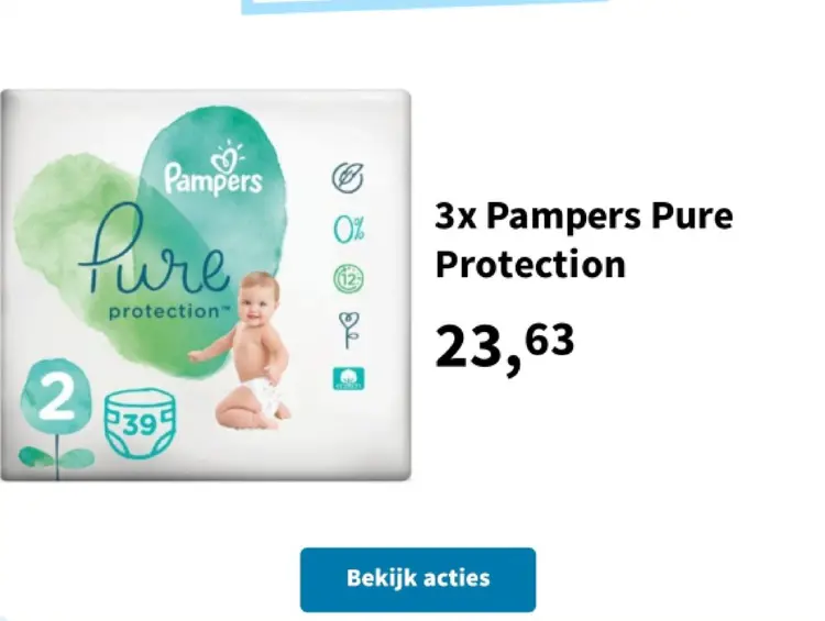 Aanbieding: Pampers Pure Protection