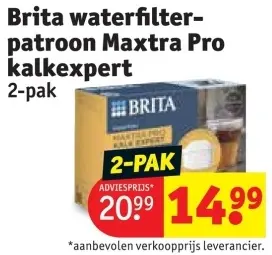 Promotie: waterfilterpatroon Maxtra Pro kalkexpert