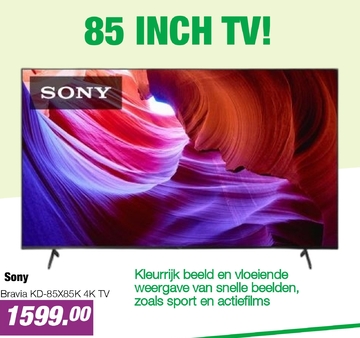Aanbieding: Bravia KD-85X85K 4K TV