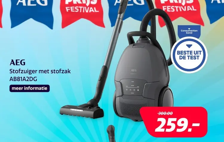Aanbieding: AEG AB81A2DG Animal 8000