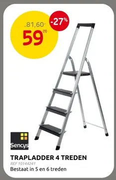 Aanbieding: Trapladder 4 treden