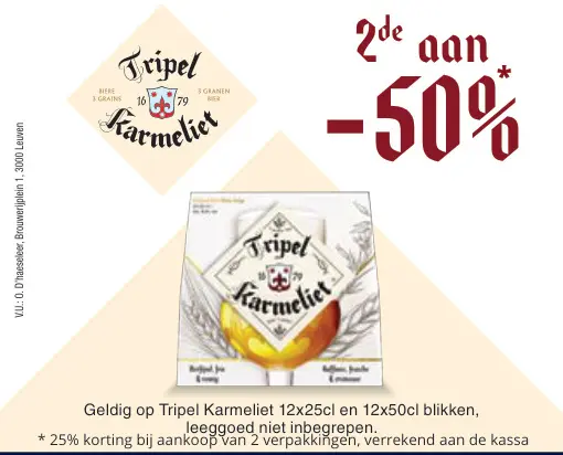 Promotie: Tripel Karmeliet