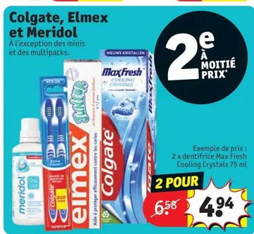 Offre: Colgate, Elmex et Meridol