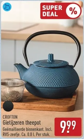 Aanbieding: Gietijzeren theepot