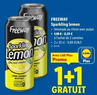 Offre: Sparkling lemon