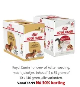 Aanbieding: Royal Canin honden- of kattenvoeding, maaltij
