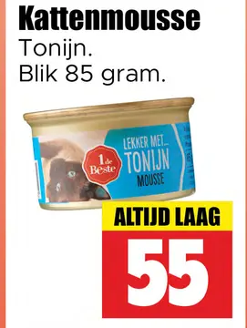 Aanbieding: Kattenmousse Tonijn