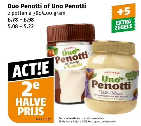 Aanbieding: Duo Penotti of Uno Penotti