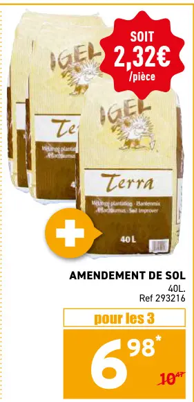 Offre: Amendement de sol