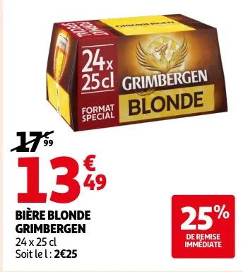 Offre: Bière blonde