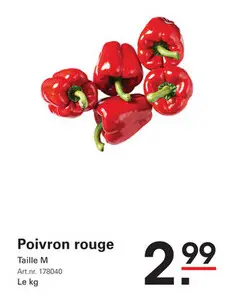 Offre: Poivron rouge
