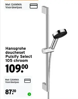 Aanbieding: doucheset Pulsify Select 105 chroom