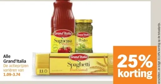 Aanbieding: Grand'Italia