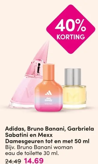 Aanbieding: Damesgeuren tot en met 50 ml