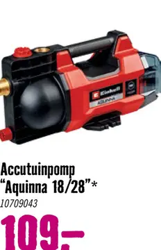 Aanbieding: Accutuinpomp “Aquinna 18/28”*