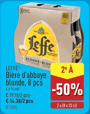 Offre: Leffe Bière d'abbaye blonde
